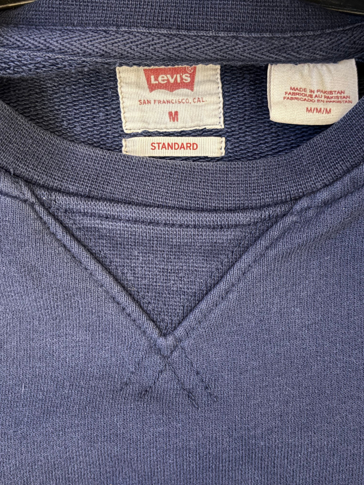 Levi's Sweater kleines Patch, dunkelblau, Größe M, used