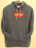Levi's Batwing Logo Patch Hoodie, large, grey, size L, used