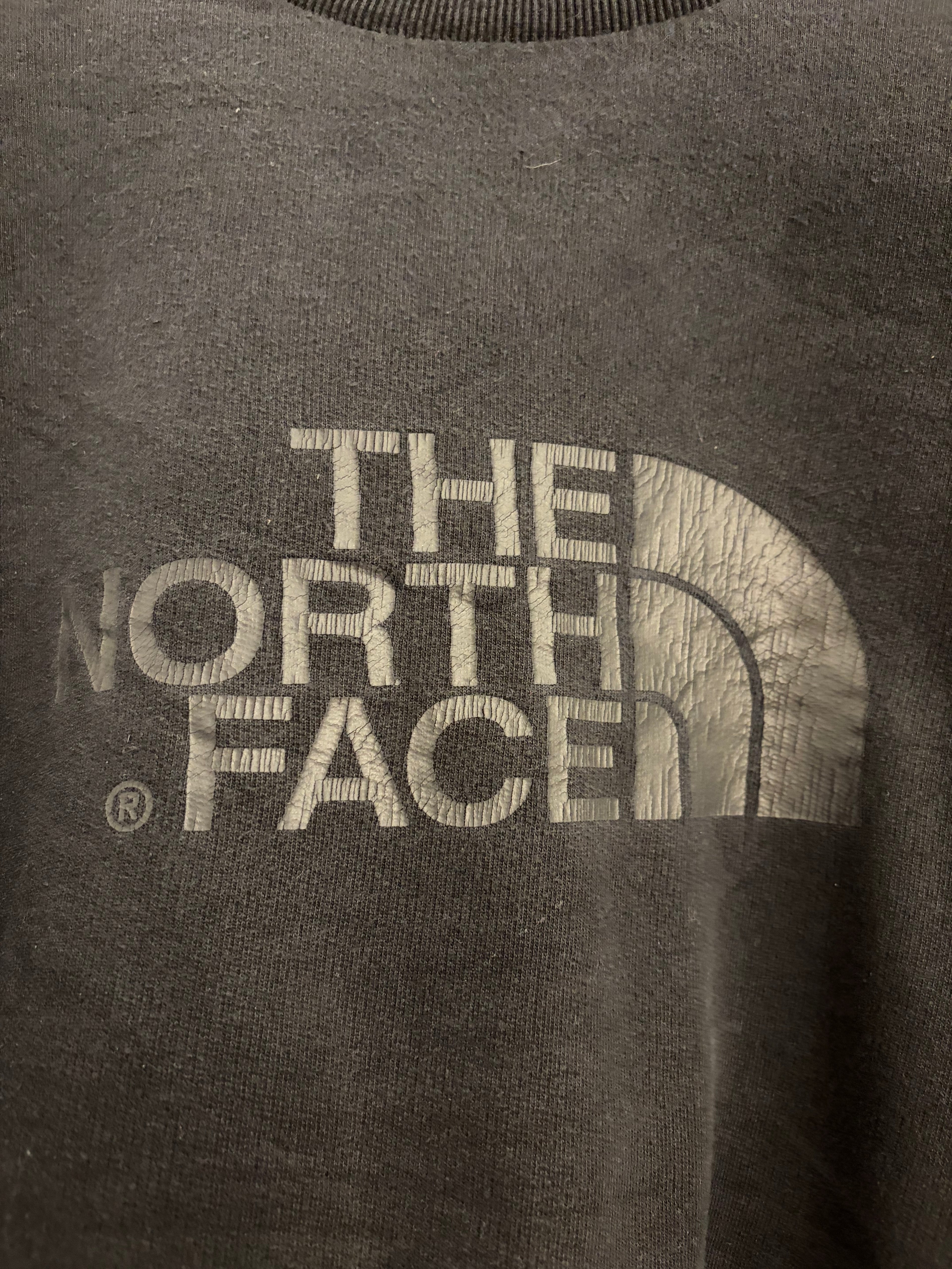 The North Face Crewneck Pullover Vintage Grau Sweater Gr. L, used