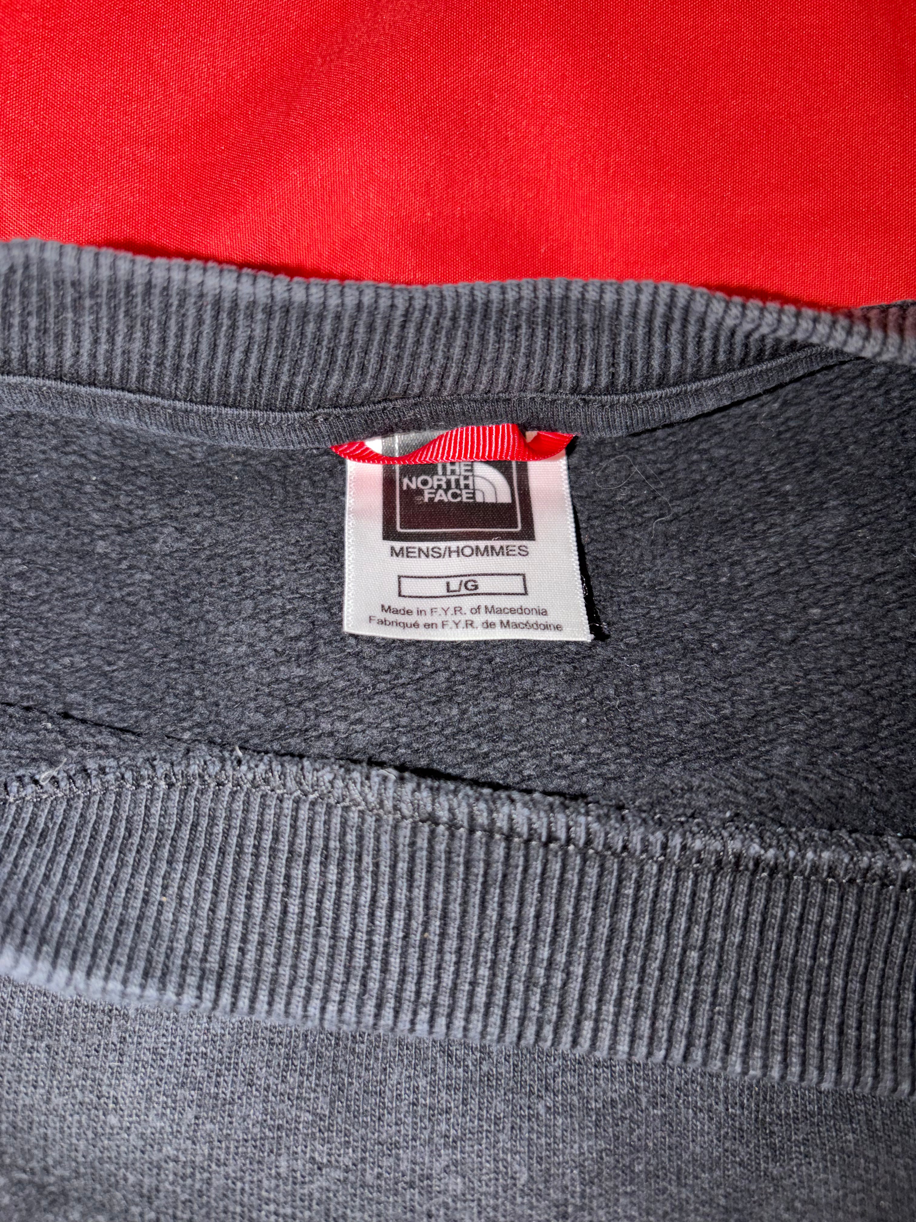 The North Face Crewneck Pullover Vintage Grau Sweater Gr. L, used